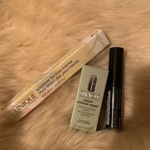 Clinique quickliner, high impact mascara, and smart clinical repair wrinkle NEW